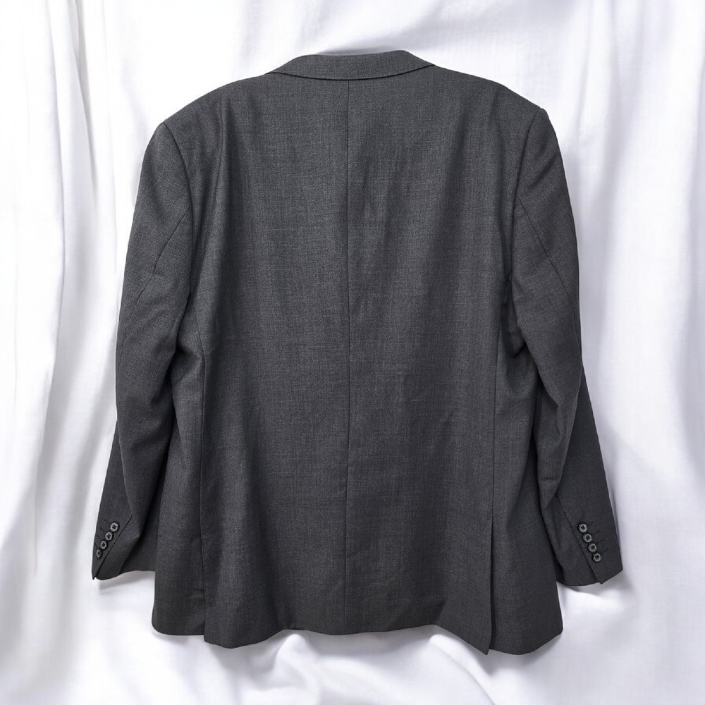 Camiloni Italia Wool Cashmere Blazer Charcoal Gray Sport Coat Size Men's 46R - Picture 3 of 13